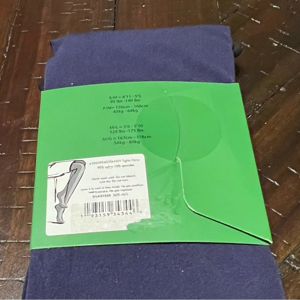 Kate Spade New York Women’s Office Business Casual Navy Blue Tights Size M/L